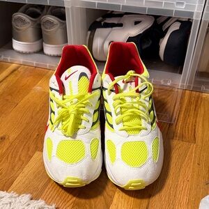 Nike Ghost Racer ' White and Yellow worn size 11.5